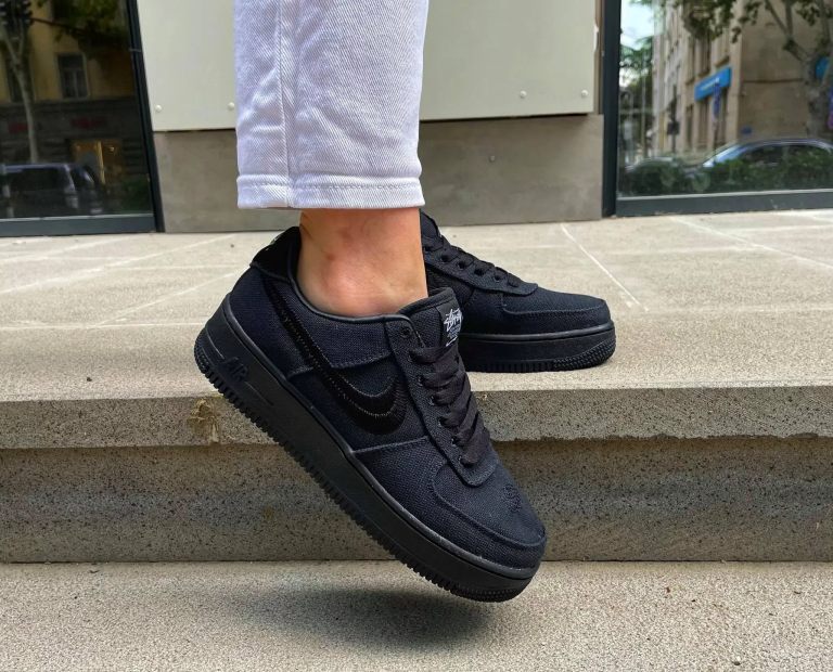 Air Force 1 Low Stussy - Black  Nike air, Nike air force, All black  sneakers