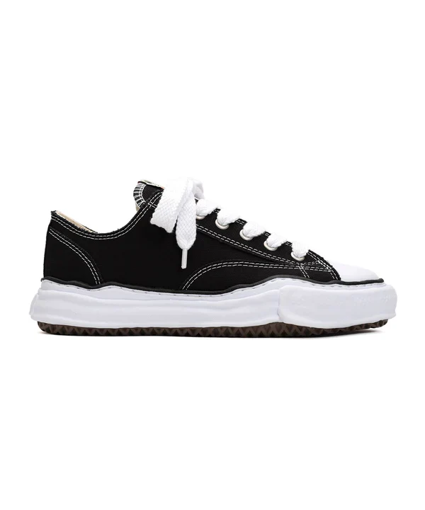 Maison Mihara Yasuhiro Peterson Canvas Low Black White | מייסון מיהרה יאסוהירו